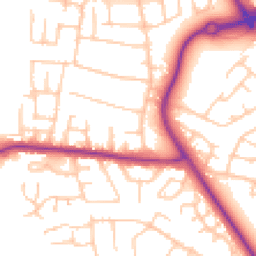 Daytime road noise heatmap for CH49 4QH