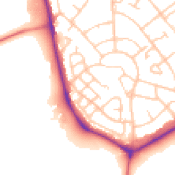 Daytime road noise heatmap for CH49 5LL