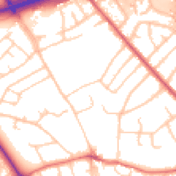 Daytime road noise heatmap for CH49 6LN