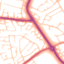 Daytime road noise heatmap for CH49 6PH
