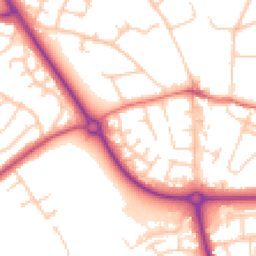Daytime road noise heatmap for CH49 6PP