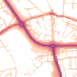 Daytime road noise heatmap for CH49 6QB