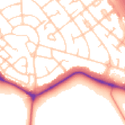 Daytime road noise heatmap for CH49 7LU