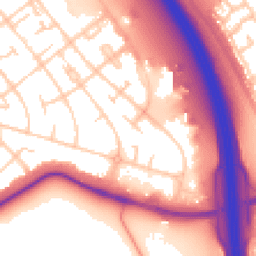 Daytime road noise heatmap for CH49 7ND