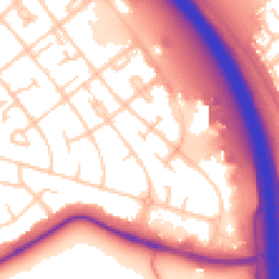 Daytime road noise heatmap for CH49 7NJ