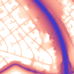 Daytime road noise heatmap for CH49 7NL