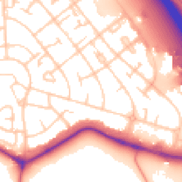 Daytime road noise heatmap for CH49 7NY