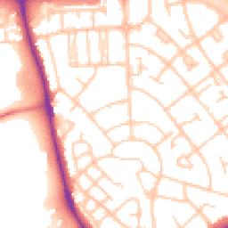 Daytime road noise heatmap for CH49 8HP
