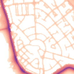 Daytime road noise heatmap for CH49 8JD