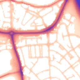 Daytime road noise heatmap for CH49 9AQ