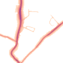 Daytime road noise heatmap for CH61 1AL