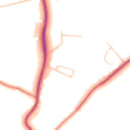 Daytime road noise heatmap for CH61 1AN
