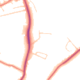 Daytime road noise heatmap for CH61 1AU