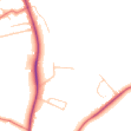 Daytime road noise heatmap for CH61 1AX