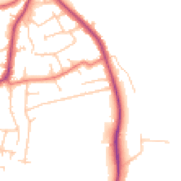Daytime road noise heatmap for CH61 1BG