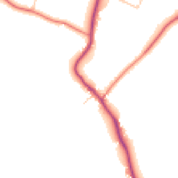 Daytime road noise heatmap for CH61 1BW