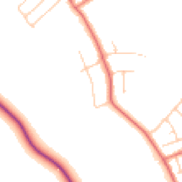 Daytime road noise heatmap for CH61 2XW
