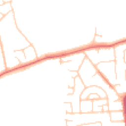 Daytime road noise heatmap for CH61 3UP
