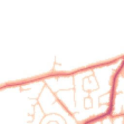 Daytime road noise heatmap for CH61 3XL