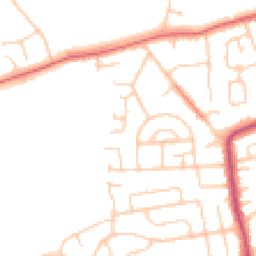 Daytime road noise heatmap for CH61 3XT