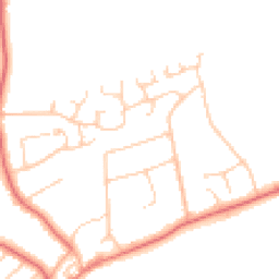 Daytime road noise heatmap for CH61 4UY