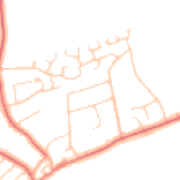 Daytime road noise heatmap for CH61 4UZ