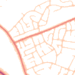 Daytime road noise heatmap for CH61 5AA