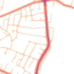 Daytime road noise heatmap for CH61 5UG