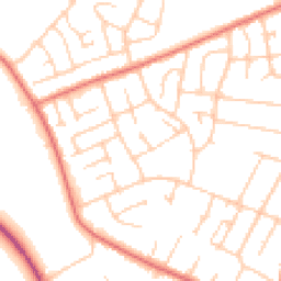 Daytime road noise heatmap for CH61 5YA