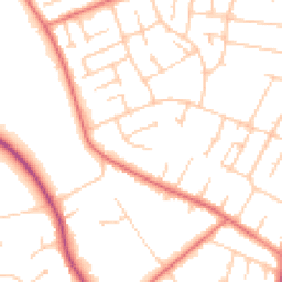 Daytime road noise heatmap for CH61 6XT