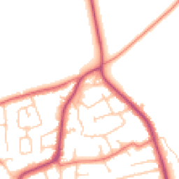 Daytime road noise heatmap for CH61 7UZ