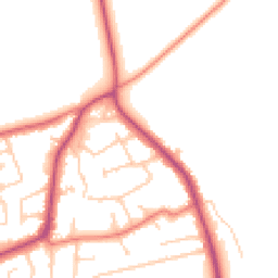 Daytime road noise heatmap for CH61 7XN