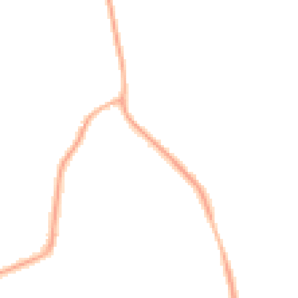 Night-time road noise heatmap for CH61 7XN
