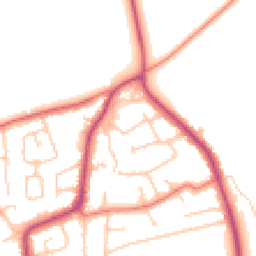 Daytime road noise heatmap for CH61 7XX