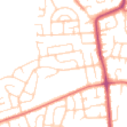 Daytime road noise heatmap for CH61 8RS