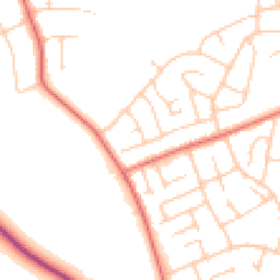 Daytime road noise heatmap for CH61 8SG