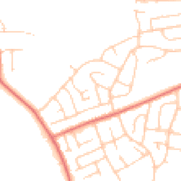 Daytime road noise heatmap for CH61 8TS