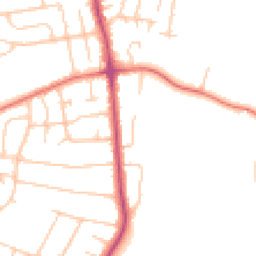 Daytime road noise heatmap for CH61 9NP