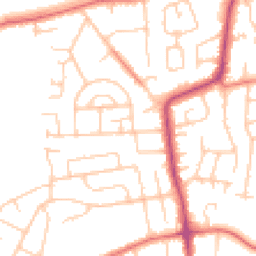 Daytime road noise heatmap for CH61 9PR