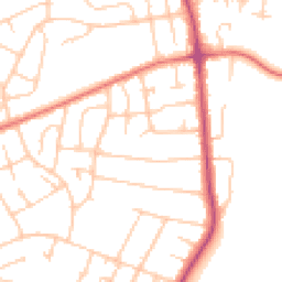 Daytime road noise heatmap for CH61 9QW