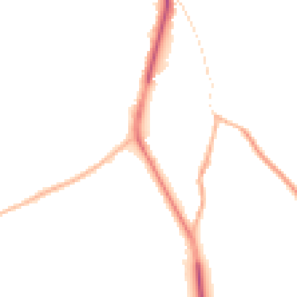 Night-time road noise heatmap for CH62 0AA