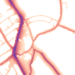 Daytime road noise heatmap for CH62 0AJ