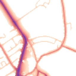 Daytime road noise heatmap for CH62 0BS