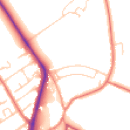 Daytime road noise heatmap for CH62 0BU