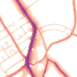 Daytime road noise heatmap for CH62 0DD