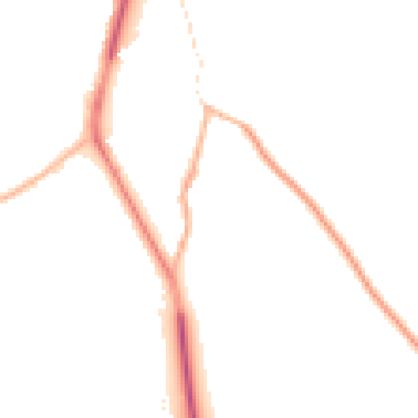 Night-time road noise heatmap for CH62 0DR