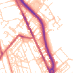 Daytime road noise heatmap for CH62 1AD