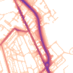 Daytime road noise heatmap for CH62 1AE