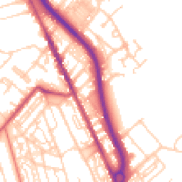 Daytime road noise heatmap for CH62 1AL