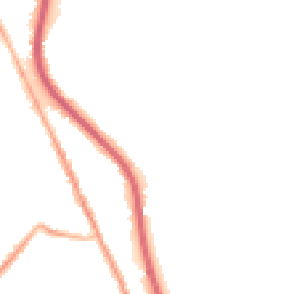 Night-time road noise heatmap for CH62 1BP